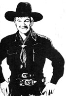 Art spot by Bobb Lynes of William Boyd as Hopalong Cassidy.