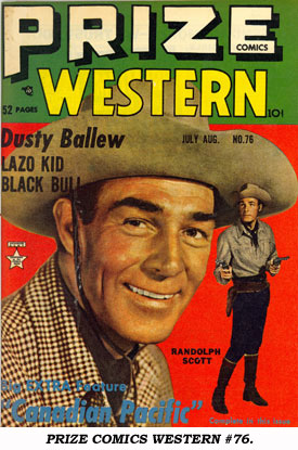 PRIZE COMICS WESTERN #76.