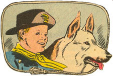 Rusty and Rin Tin Tin.