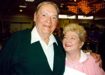 Character player Walter Reed with Gail (“Annie Oakley”) Davis at a Hollywood Collector’s show in the ‘90s.