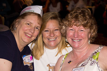 Attendees at the festival were well greeted at the registration desk by Mary Olsen, Donna Brisban and Felicity Bonello. We couldn't have done it without them! (Also on the registration desk, not pictured, were Donna Neilsen and Gail Bellamy.)