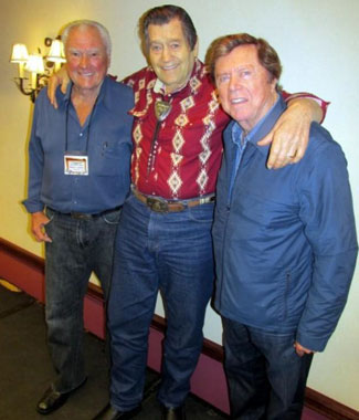 Three Warner Bros. TV stars. Robert Colbert, Clint Walker, Edd Byrnes.