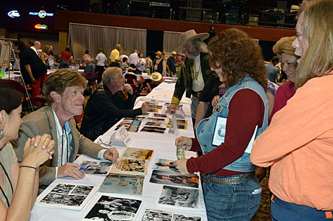 Jon Walmsley from “The Waltons” greets fans.