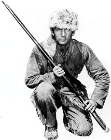 Fess Parker as Davy Crockett.