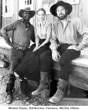 Moses Gunn, Katherine Cannon, Merlin Olsen in "Father Murphy".