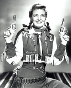 Gail Davis as Annie Oakley.