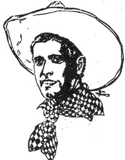 Drawing of Jack Hoxie.