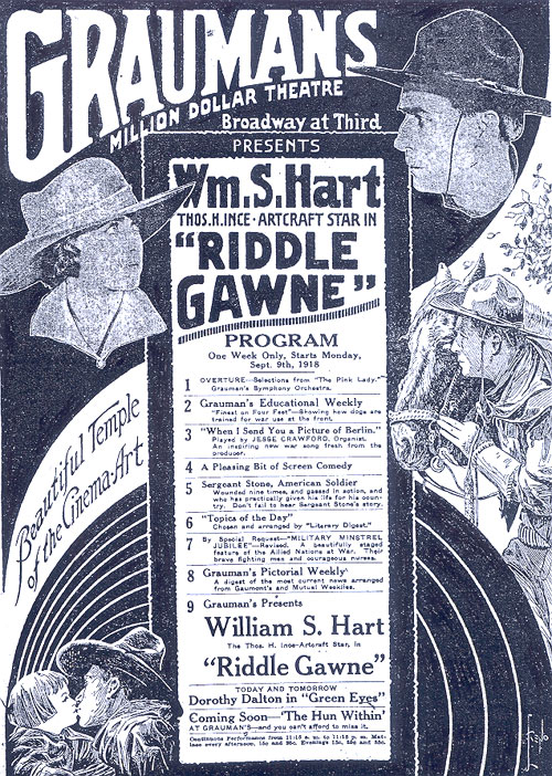 William S. Hart in "Riddle Gawne".