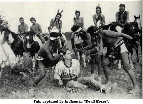 Yak, captured by Indians, in "Devil Horse".