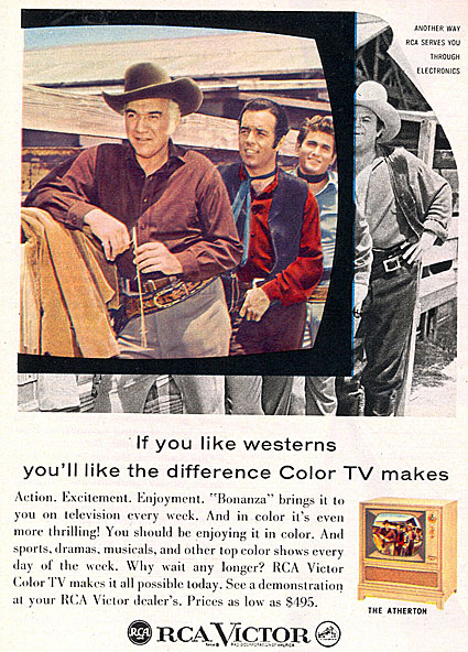 RCA gave us a color “Bonanza” in 1959. 