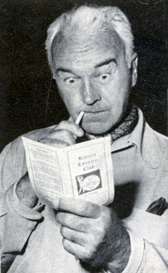 OMG! William (Hoppy) Boyd seems quite startled by his golf scorecard.