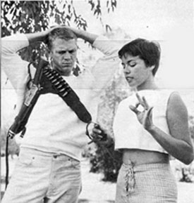 “Wanted Dead or Alive”—Steve McQueen and wife Neile.