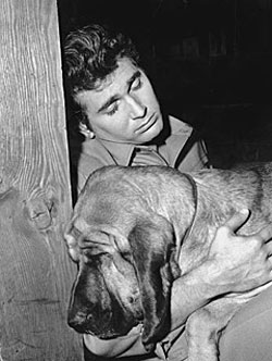 Sleepytime...Michael Landon and friend.