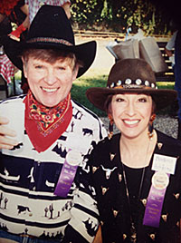 Will and Barbara Hutchins’ favorite photo, taken at the Sonora Wild West Film Fest in 1992. 