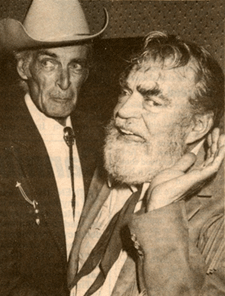 Rory Calhoun and Jack Elam at a Golden Boot Awards ceremony. 