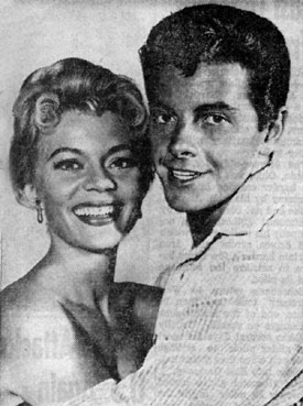 Peggie Castle and Peter Brown of “Lawman” were New Mexico State Fair guest stars September 17-18, 1960.