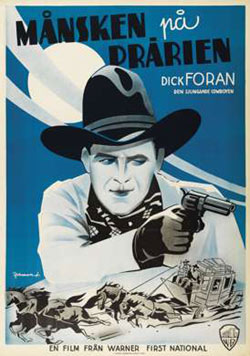 Swedish poster of Dick Foran in “Moonlight on the Prairie”.