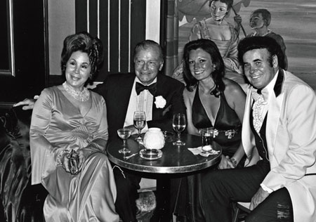 Gene Waters, Don Barry, Barbara Patin, Sunset Carson at the National Film Society convention in 1979. (Thanx to Jerry Whittington.)