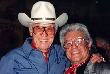 Clayton Moore with Hollywood tailor Manuel.