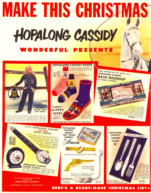 Hoppy merchandising from Christmas 1950.