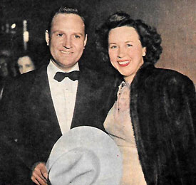 Gene Autry and wife Ina at the Academy Awards in 1949 where Gene sang “Lavender Blue”, the Oscar nominated Best Original Song from Disney’s “So Dear to My Heart” (‘48). The song was sung by Burl Ives in the movie.