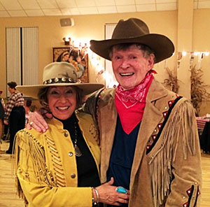 WC columnist Will “Sugarfoot” Hutchins with his wife Barbara “Babs” Christensen. They wed in 1988.