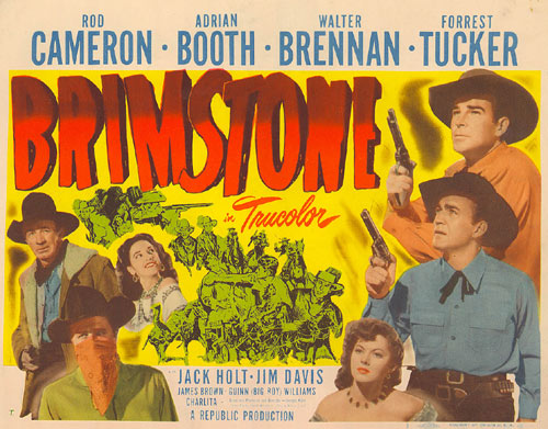 Title Card for Rod Cameron's "Brimstone".