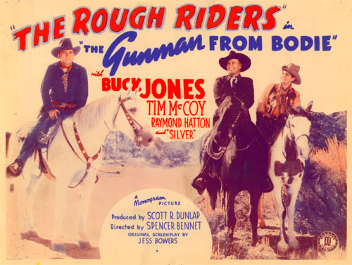 Title card for "The Rough Riders" in "The Gunman from Bodie".